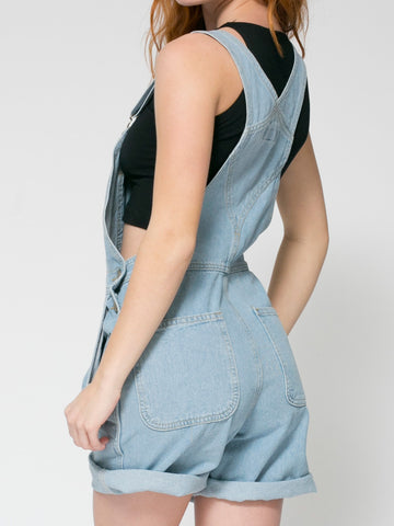 Denim one-piece overalls